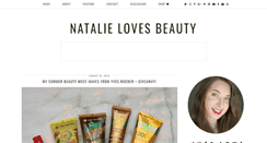 Desktop Screenshot of natalielovesbeauty.com